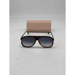 Chloé 'Dannie' Brown Acetate Sunglasses Size OS