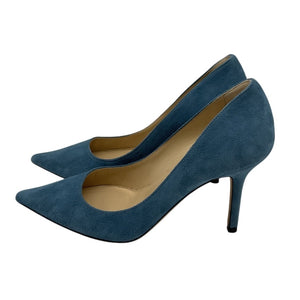 Jimmy Choo Suede Blue Agnes Pumps Size 34.5