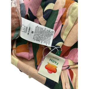 Farm Rio Printed Multicolor The Kiss Midi Dress Size M