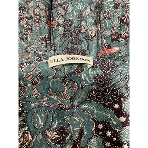 Ulla Johnson Floral Green Sarai Dress Size 0