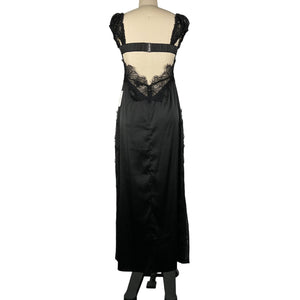 For Love & Lemons Lacy Black Casey Maxi Dress Size S NWT