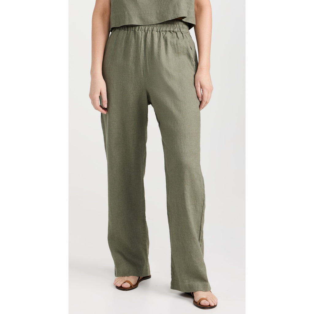 Xirena 'Atticus' Green Linen Pants Size M