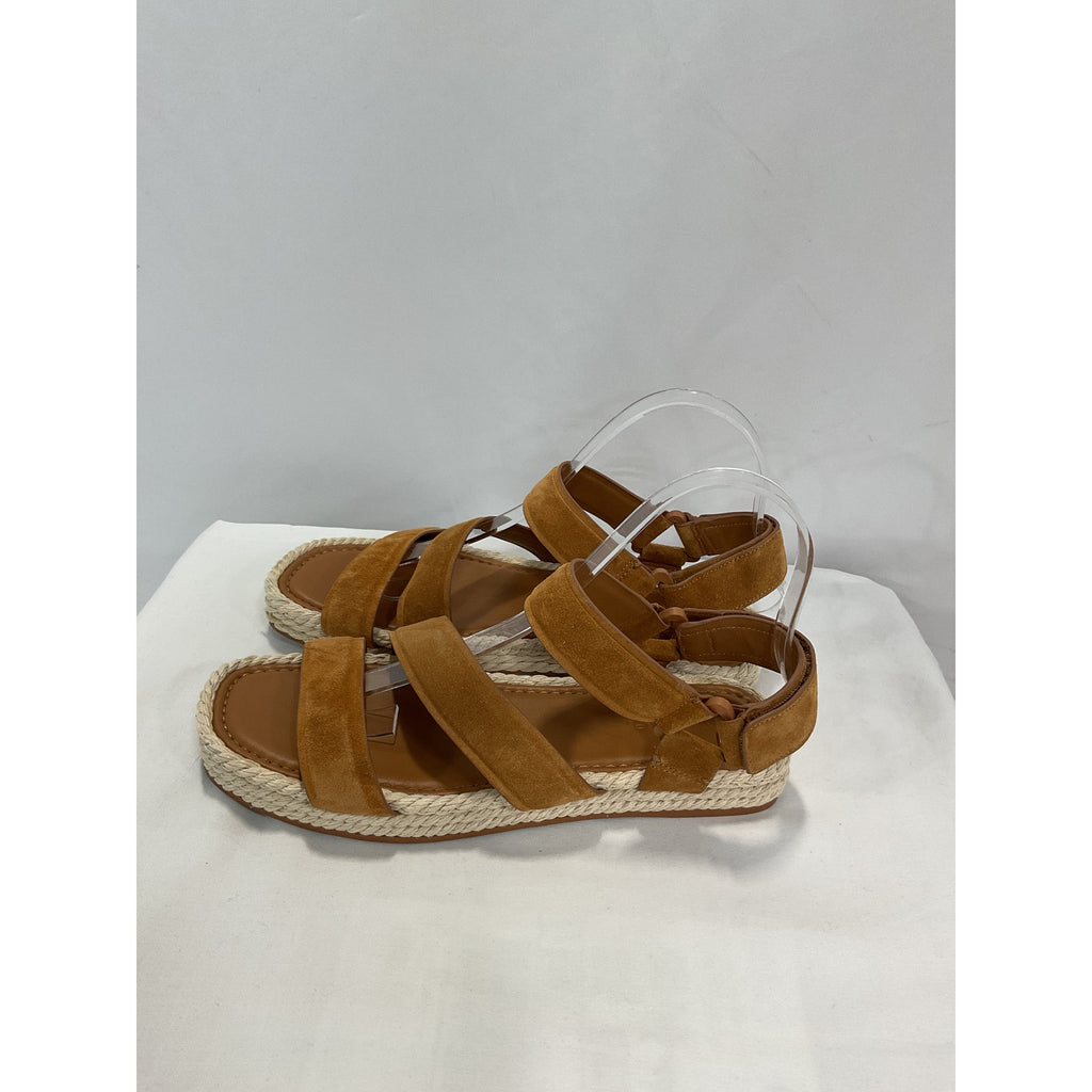 Vince Leather 'Elian' Brown Leather Sandal Size 7.5