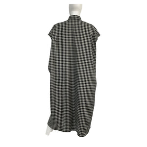 Balenciaga Oversized Black And White Plaid Shirt Dress Size 32 / US 0