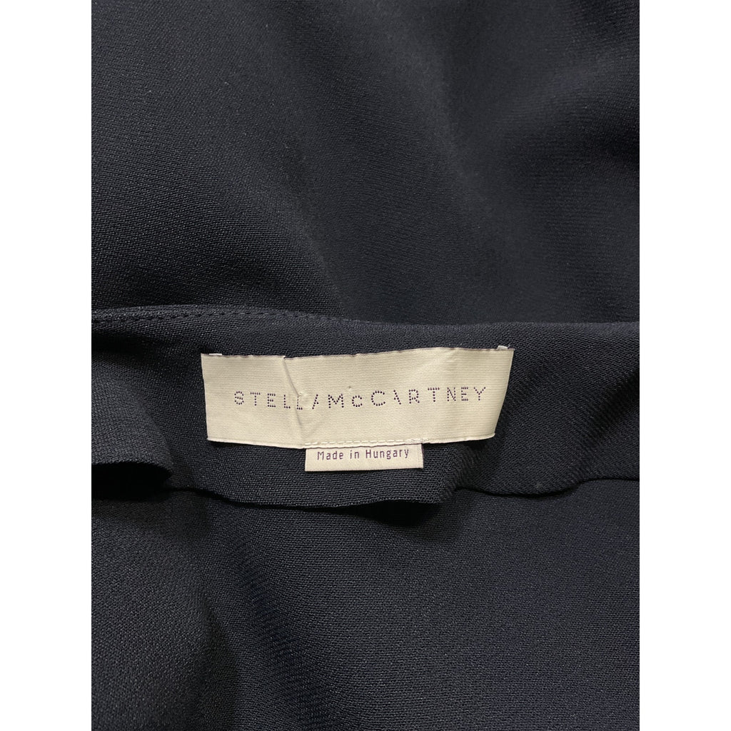 Stella Mccartney Black Rayon Crew Neck Long Sleeve Sweatshirt Size OS