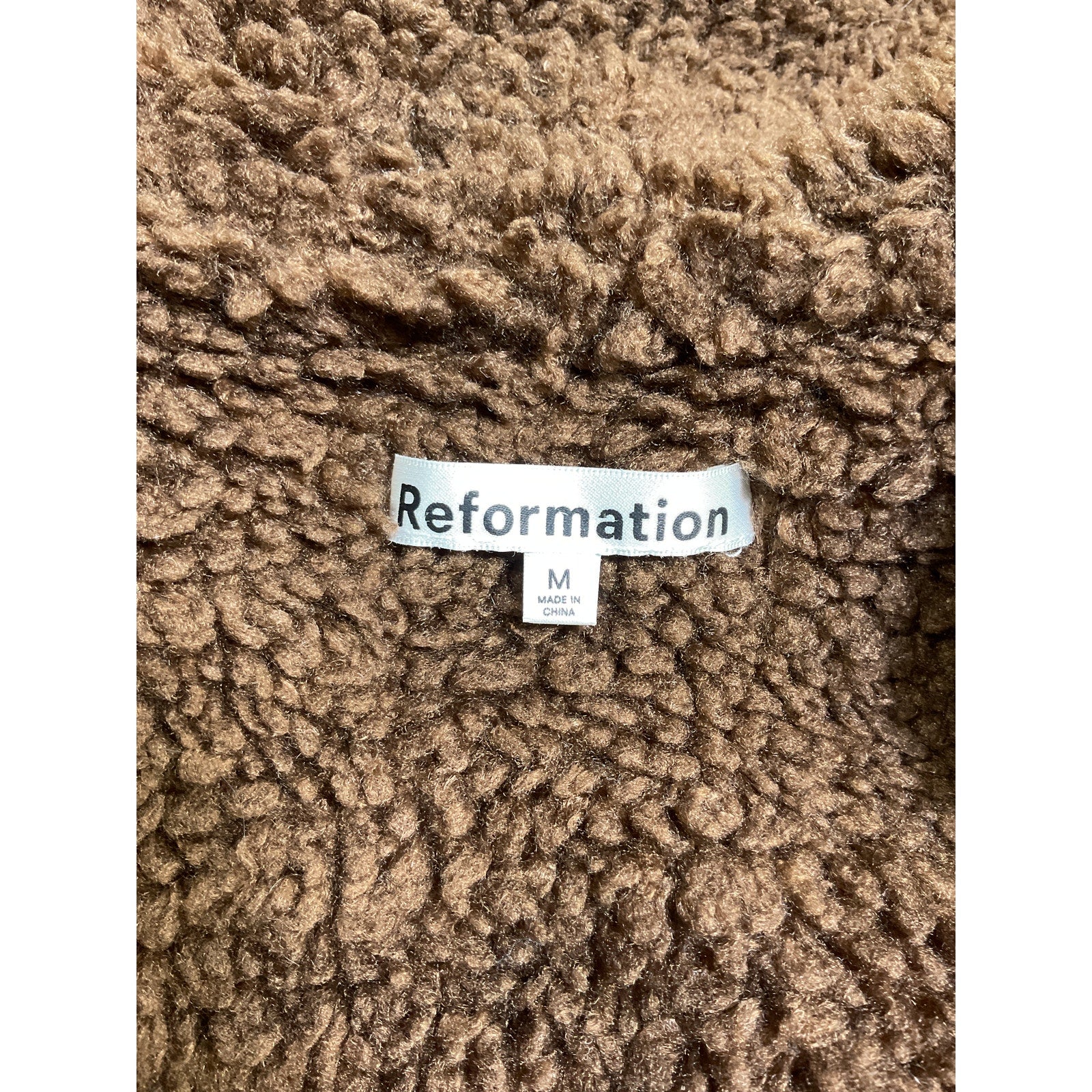 Reformation 'Talli' Brown Jacket Size M