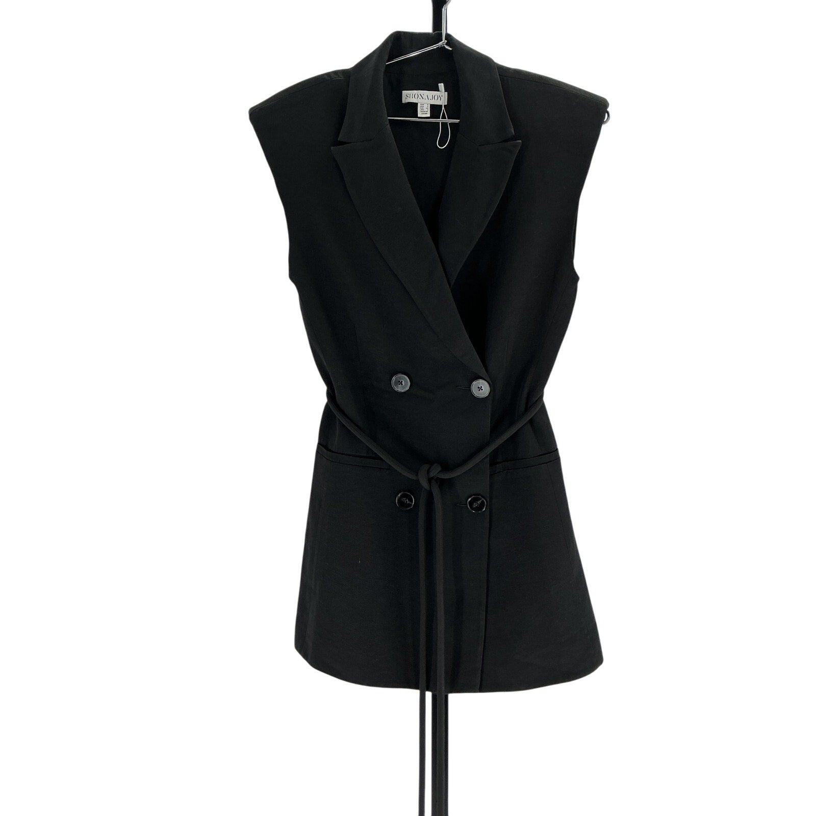 Shona Joy 'Vento' Black Viscose Blazer Dress Size 0