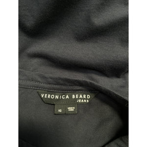 Veronica Beard Denim Jean Blue Cotton Bardot Ruffle Tee Size XS