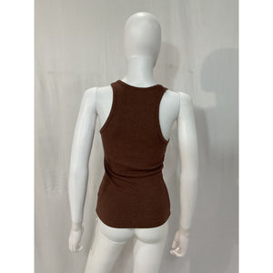 Agolde 'Bianca' Brown Scoop Neck Sleeveless Tank Size M