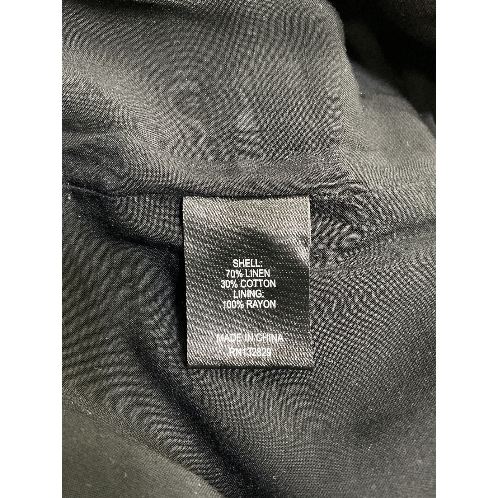 Majorelle 'Whitley' Black Linen Pants Size XXS
