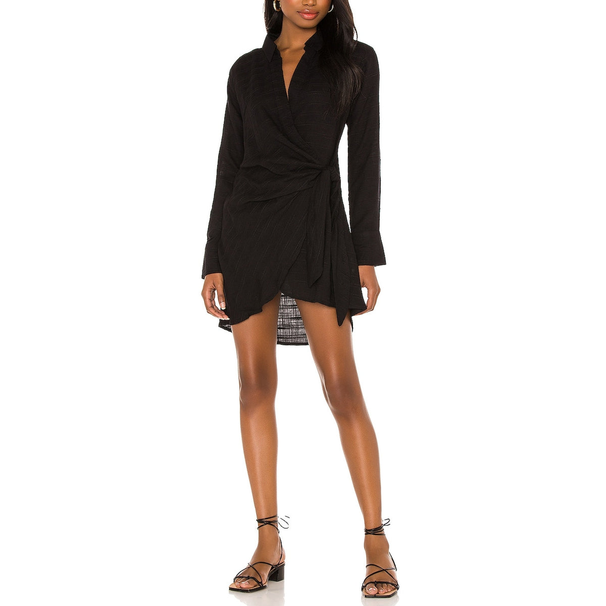L Space Textured Black Daydream Tunic Size M
