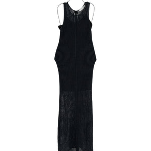 Astr The Label Crochet Blue Palmer Midi Dress Size S