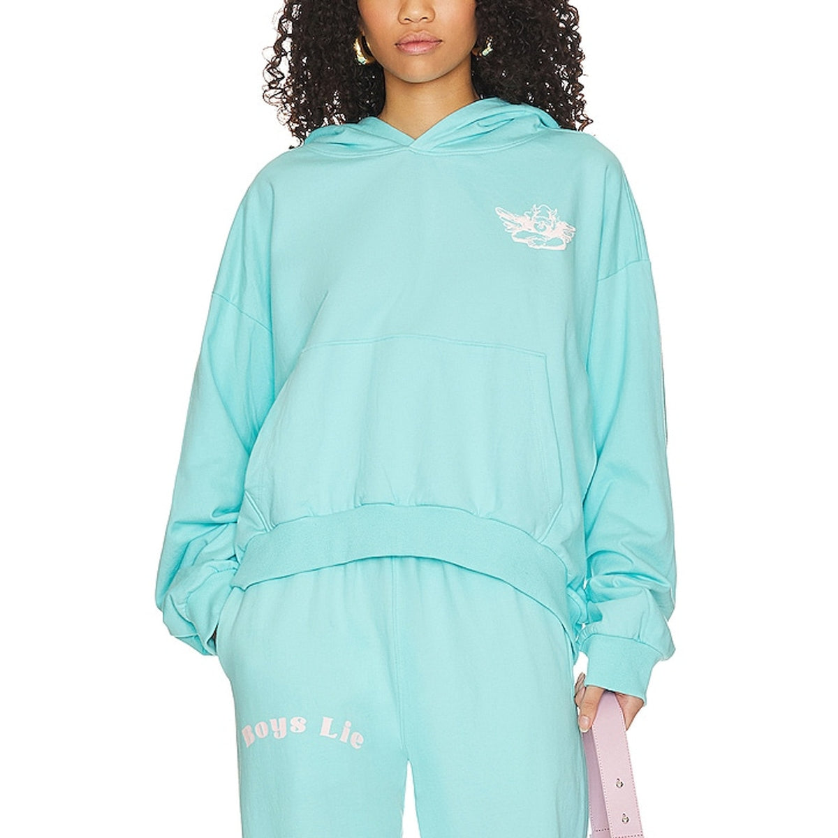 Boys Lie Oversized Turquoise Truth Hoodie Size OS