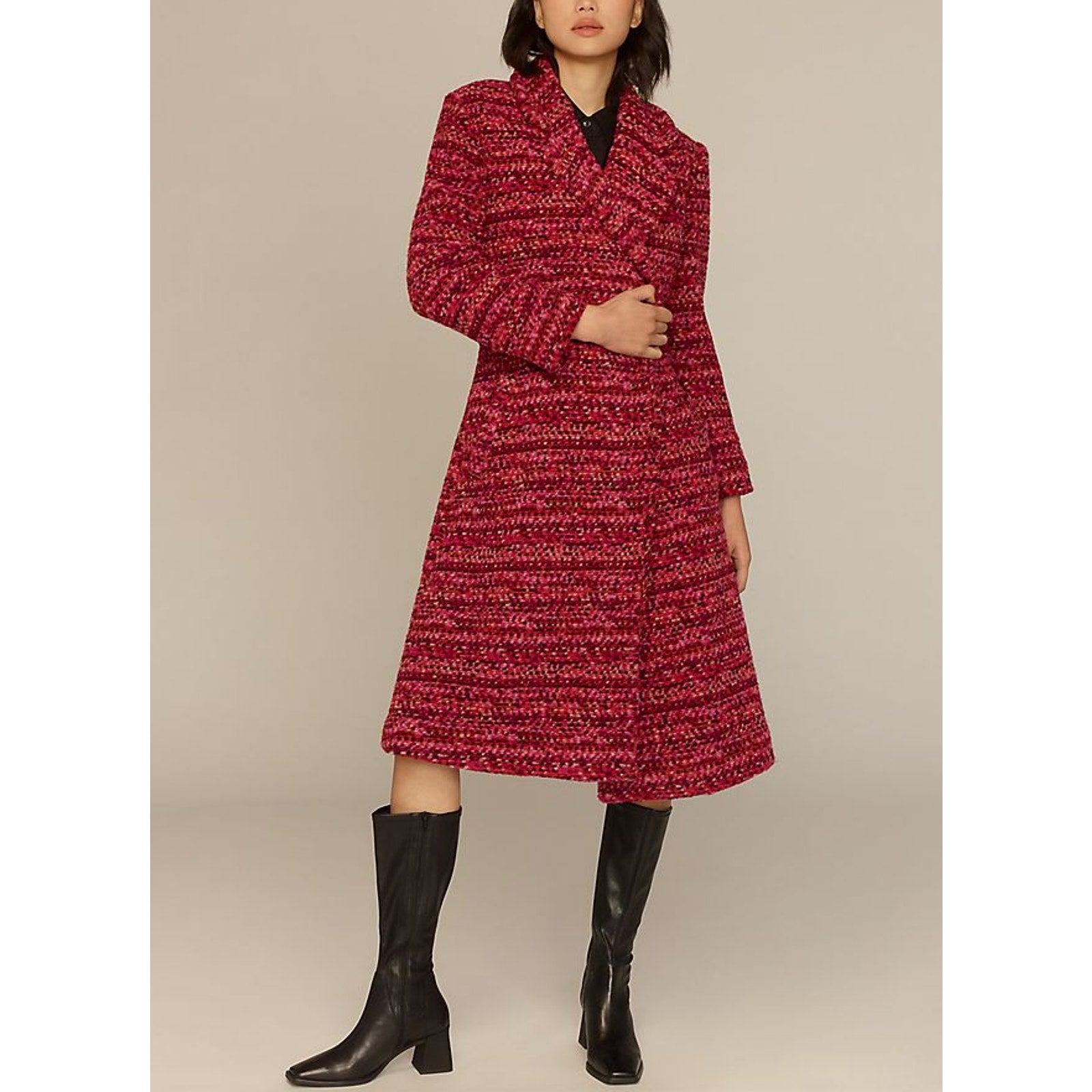 Hutch 'Kat' Pink Wrap Coat Size XL