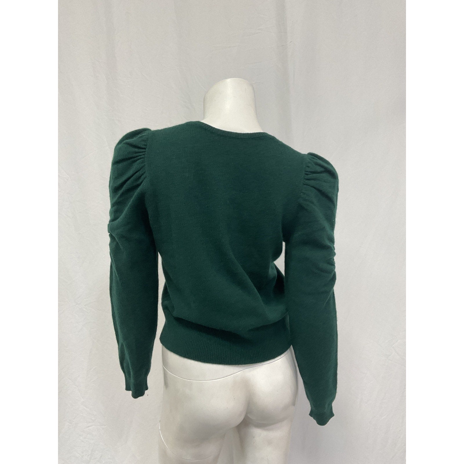 Frame Long Sleeve Green Cashmere Frankie Sweater Size XS