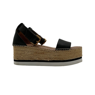See By Chloé Chic Multicolor Glyn Platform Espadrilles Size 38 EU / US 8