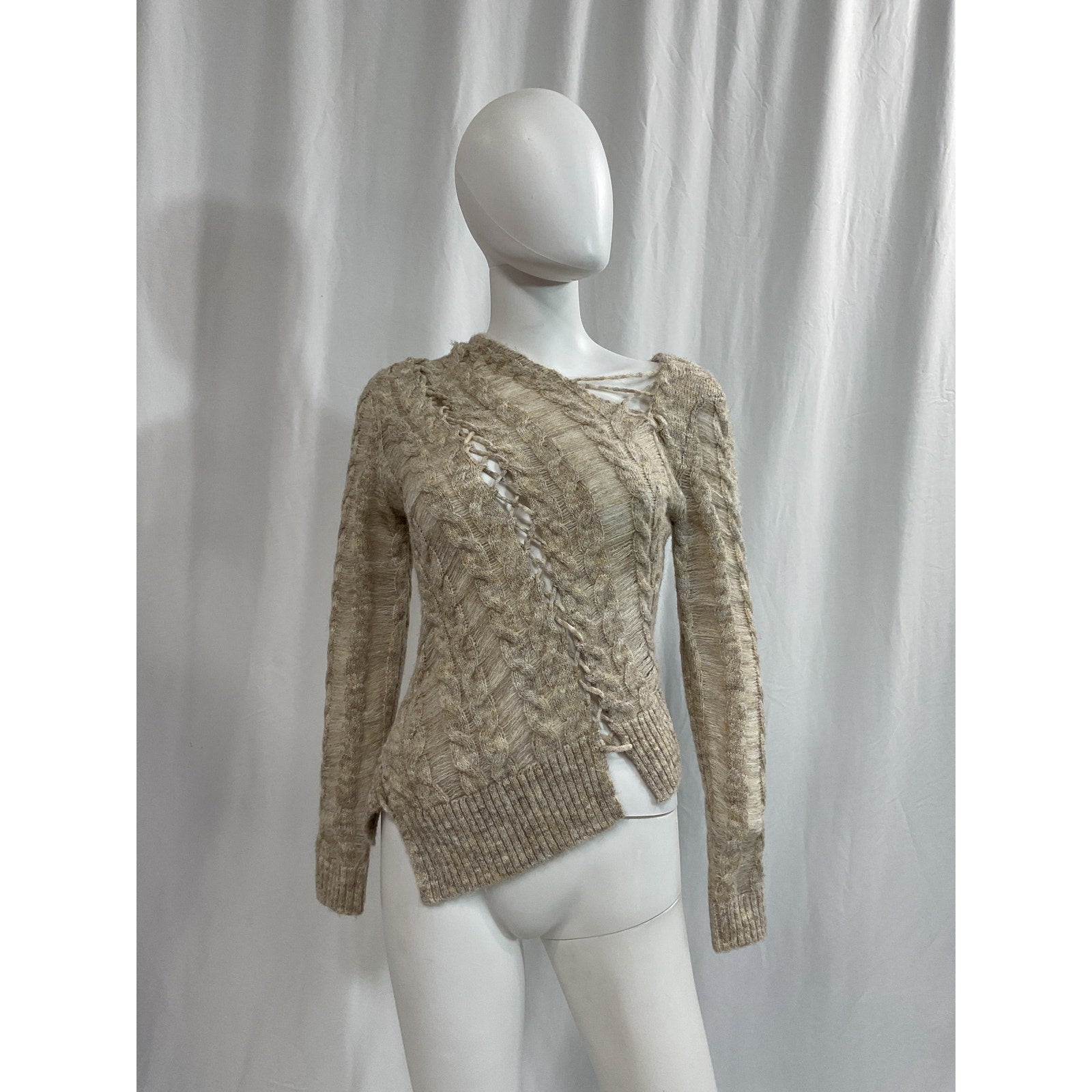 Cult Gaia 'Garnet' Tan Cut Out Top Size M
