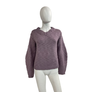 Helmut Lang Purple Wool Sweater Size S