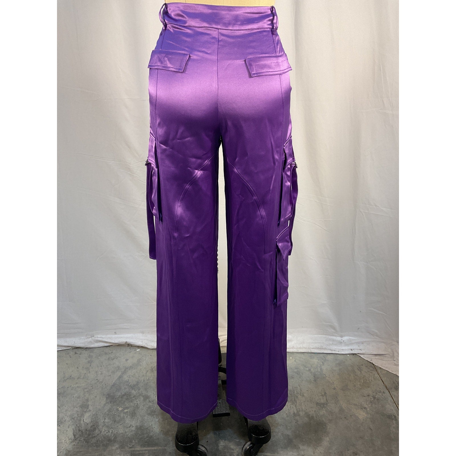 Retrofete 'Andre' Purple Acetate Pant Size XS