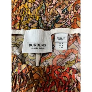 Burberry 'Tawney' Silk Print Shorts - Size 6