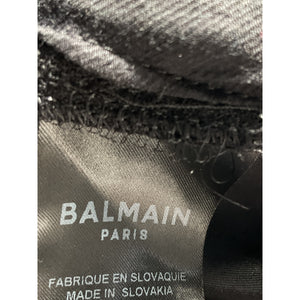 Balmain Black Crepe Wool Lined Pants - Size 4