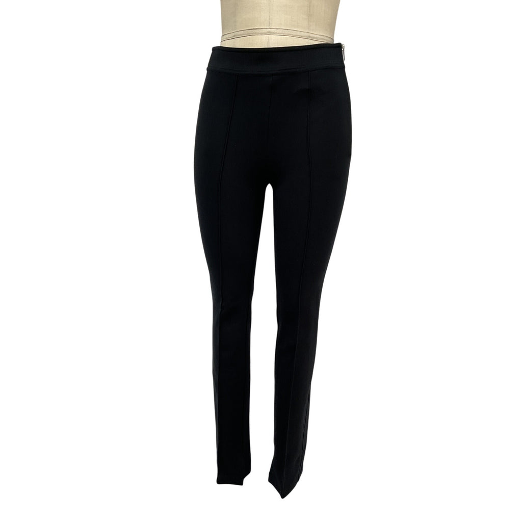 Helmut Lang Black Rayon Split-Hem Legging Pants Size 4