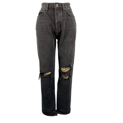 Agolde Distressed Black Lana Denim Jeans Size 27