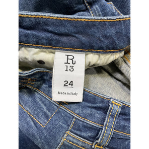 R13 Denim Blue Cotton Denim Jean Size 24