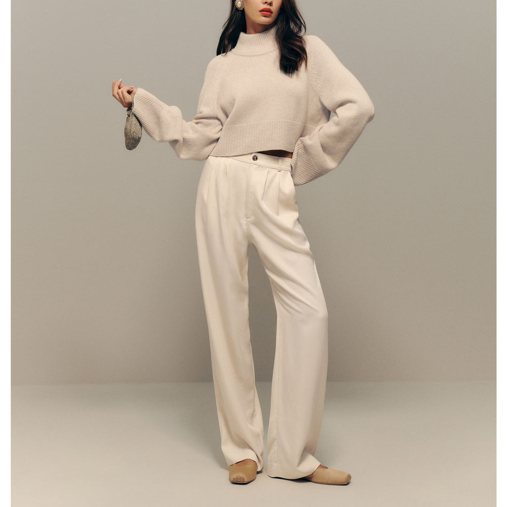 Reformation 'Petites' Tan Mason Pant Size 4 P