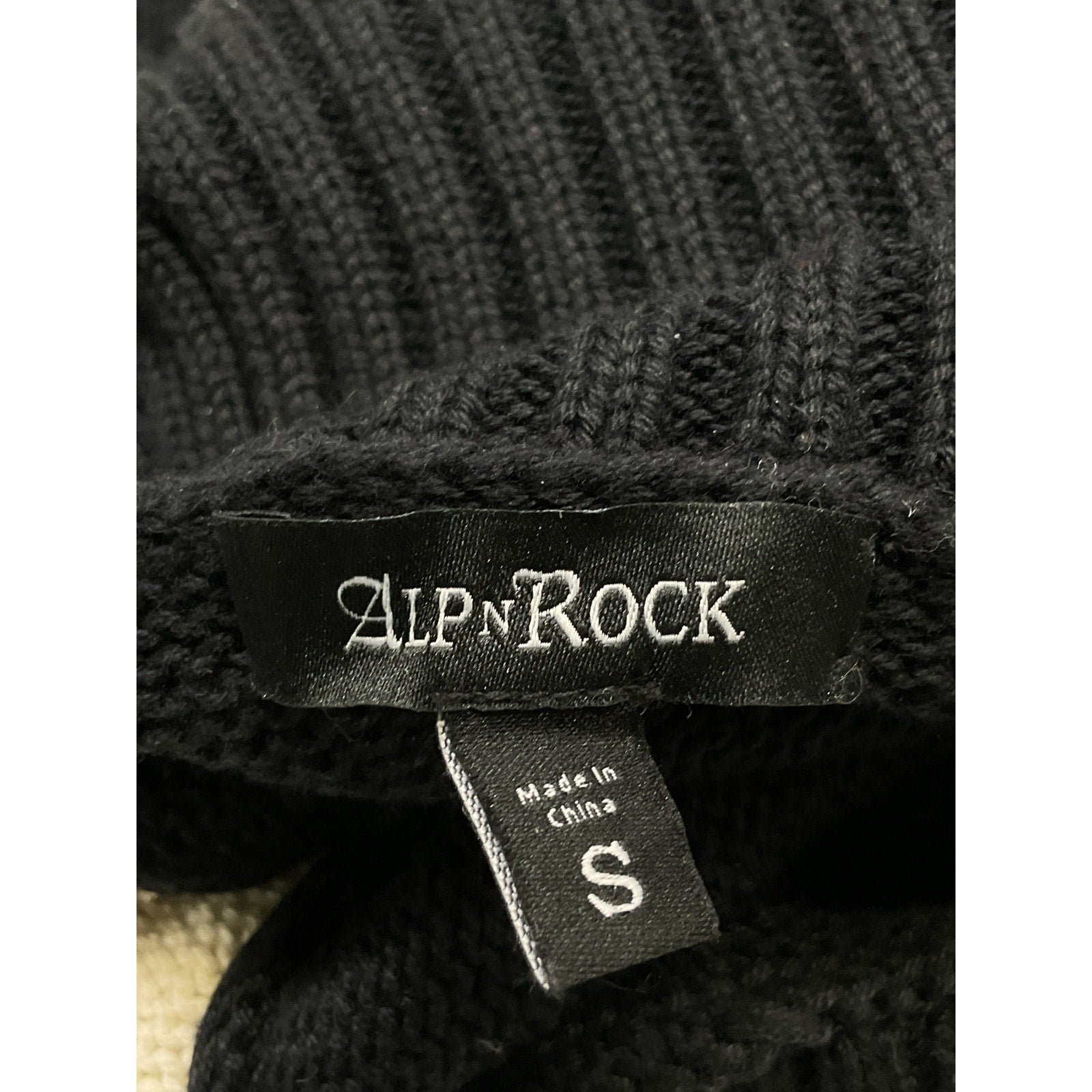 Alp N Rock 'Killian' Black Sweater Size S