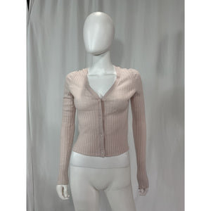 Sablyn 'liliana' White V-Neck Faux Fur Cardigan Size XS