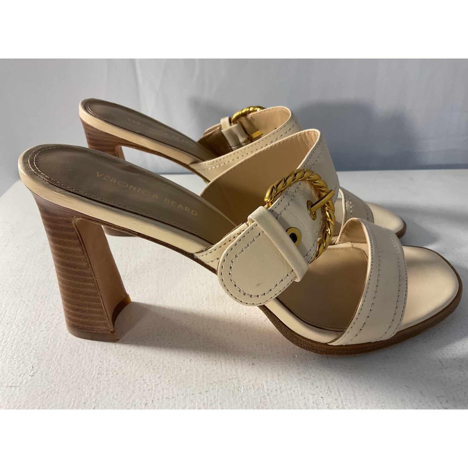 Veronica Beard 'Margaux' Tan Sandals Size 8