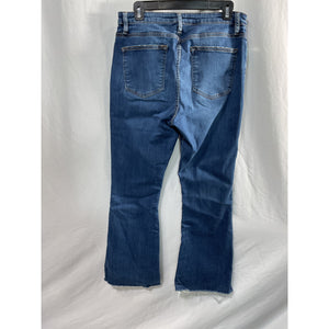 Frame Le Cropped Mini Mid Rise Bootcut Blue Denim Jeans Size 30