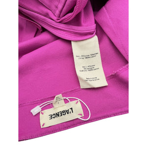 L'Agence Belted Magenta Button-Front Dress Size 2