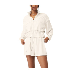 Alo Yoga Cropped Beige Ready Set Jacket Size S