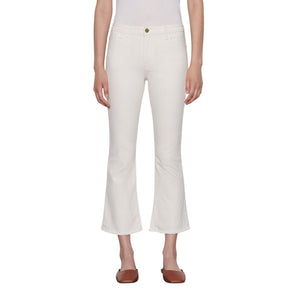 Frame Chic Cream Le Crop Mini Boot Denim Jeans Size 24