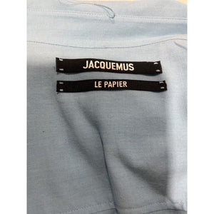 Jacquemus Draped Blue La Robe Agui Dress Size 40 FR / US 8