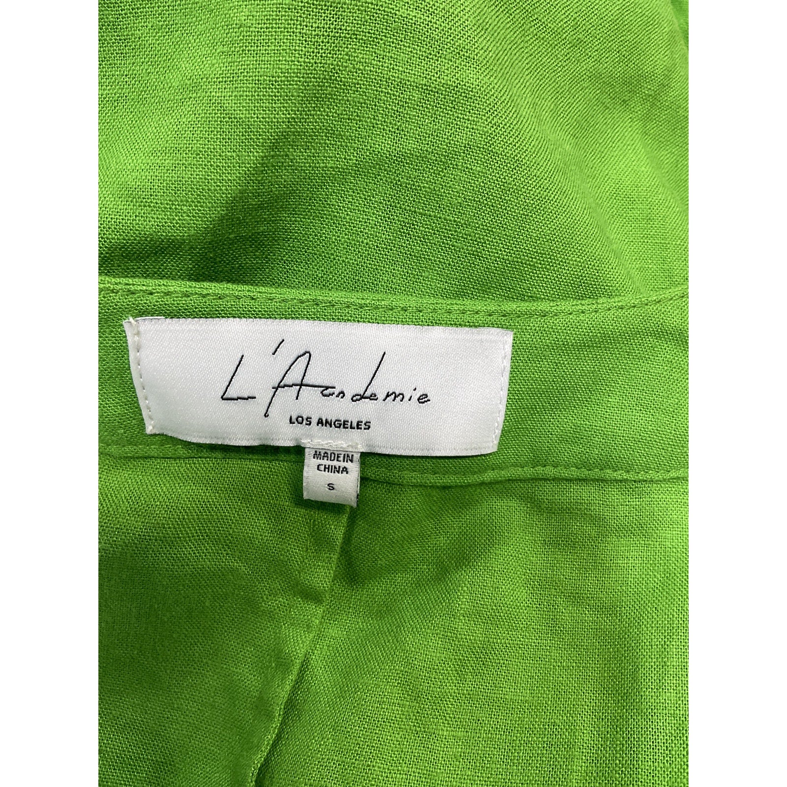 L'Academie 'The Janeiro' Green Mini Dress Size S