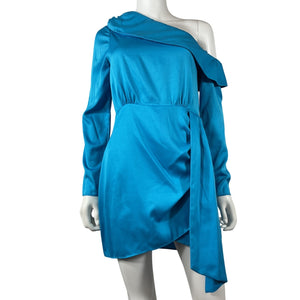 Saylor Asymmetric Blue Kirstie Dress Size S