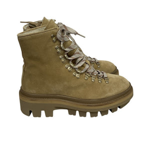 Allsaints Shearling Sand Brown Wanda Boots Size 38 EU / US 8