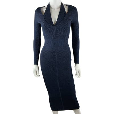 Retrofête Metallic Navy Odelia Dress Size XS