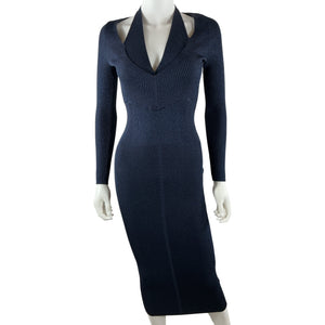 Retrofête Metallic Navy Odelia Dress Size XS