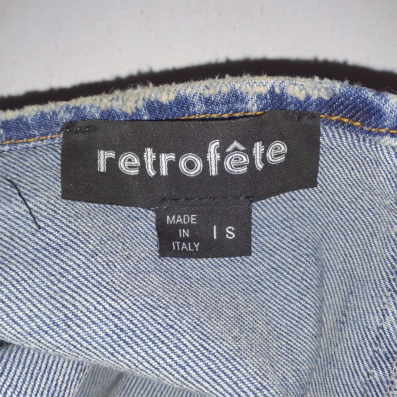 Retrofete 'Tati' Blue Top Size S