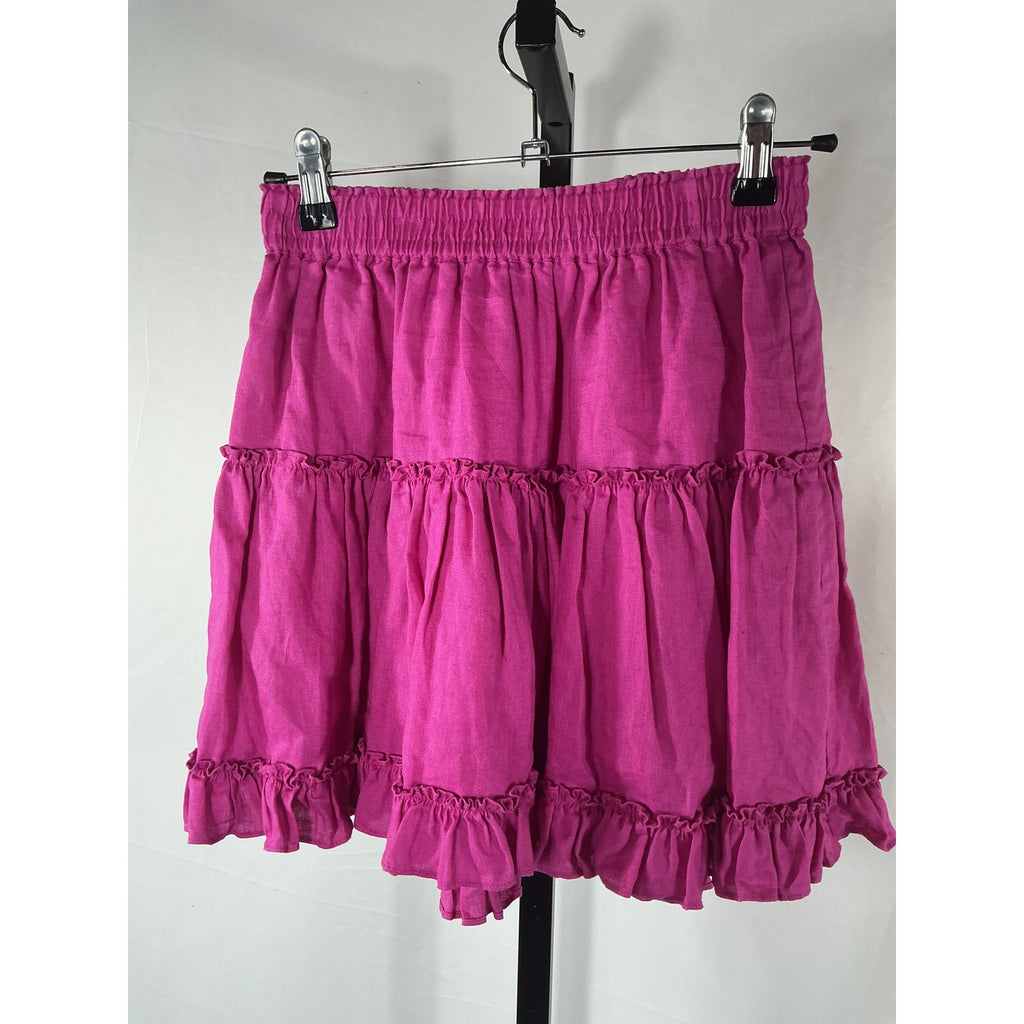 Hill House Home 'The Paz' Pink Linen Skirt Size S