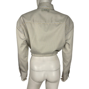 Neiman Marcus Striped Multicolor We-ar4 The Cc Shirt Blouse Size S