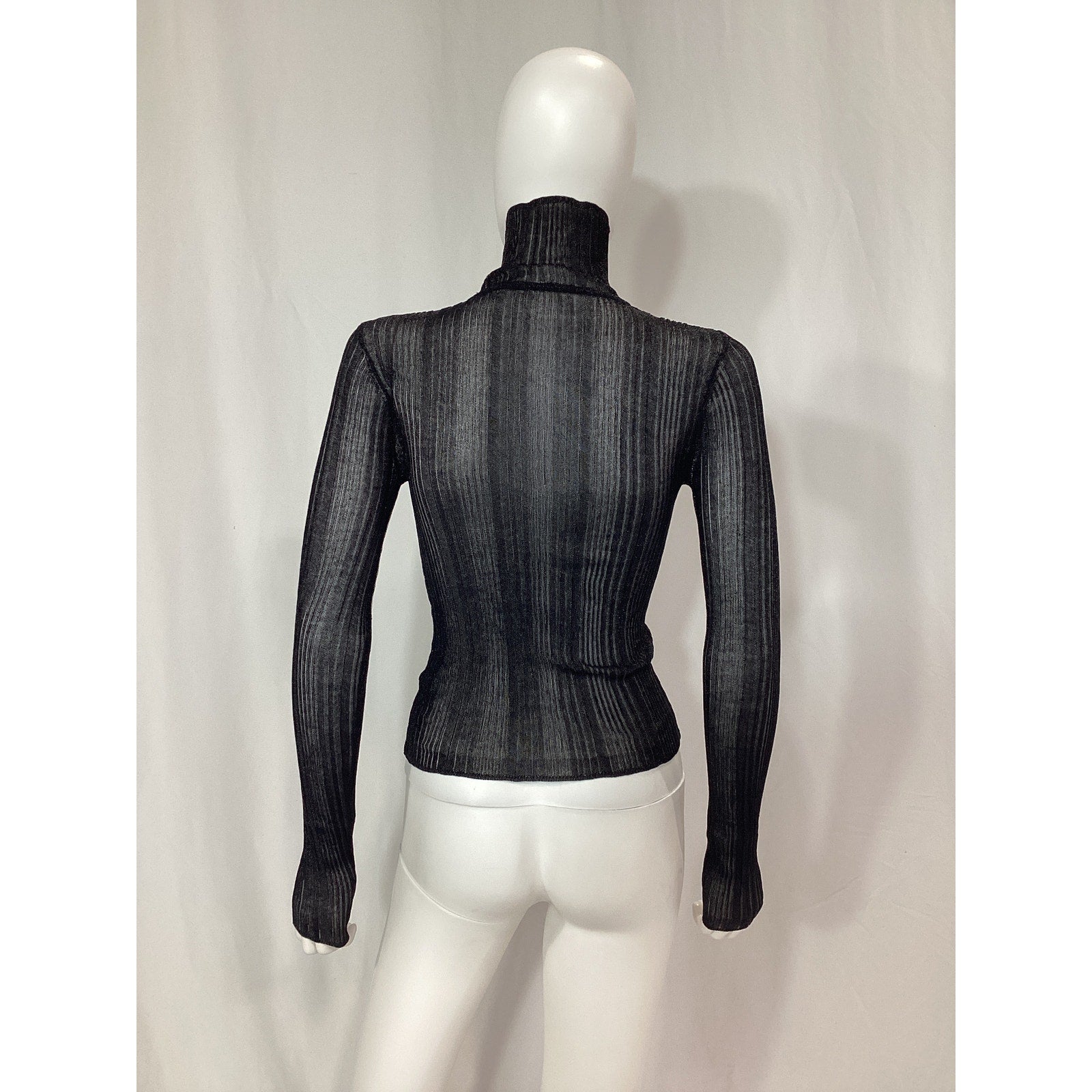 A.L.C. 'Mikaela' Black Turtleneck Top Size XS