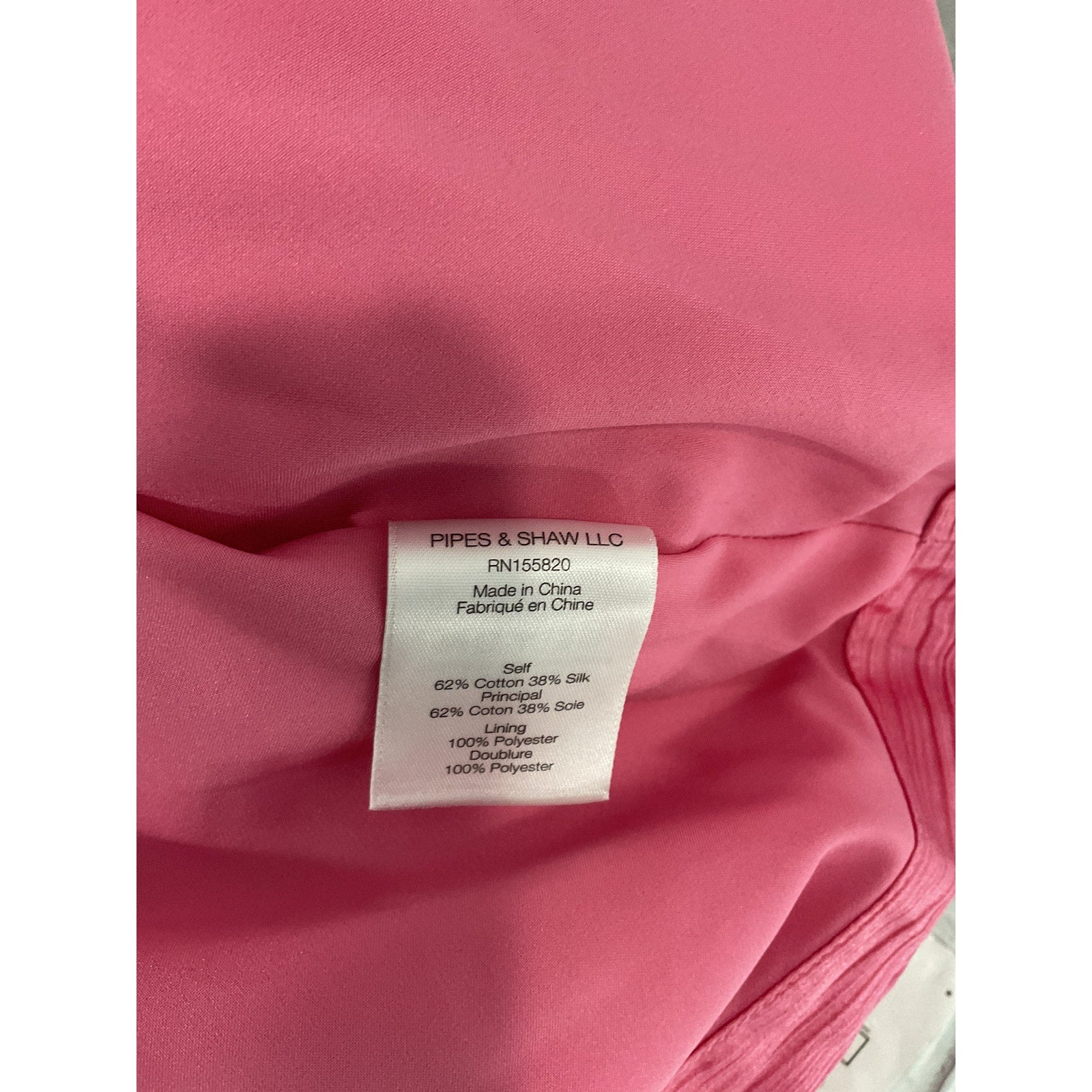 Veronica Beard 'Gracelynn' Pink Round Neck Long Sleeve Dress Size 0 - NWT