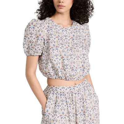 Cami Nyc Printed Spring Tapestry Flor Crop Size L Top