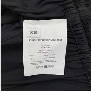 Alexander Wang Sleek Black V Neck Blouse Size XS NWT