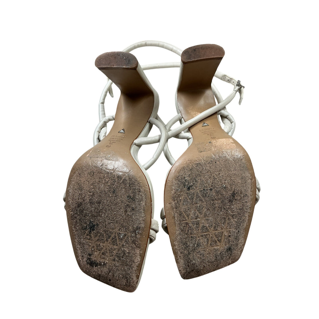 Schutz 'Nadia' Cream Leather Sandal Size 8.5